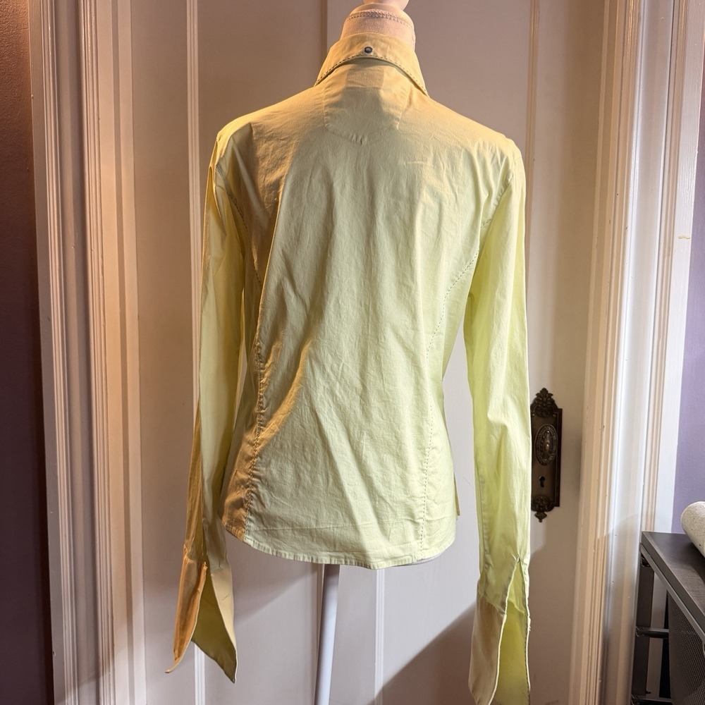 Pepe Jeans London Ladies Size L Long Sleeve Shirt French Cuffs - Picture 3 of 8